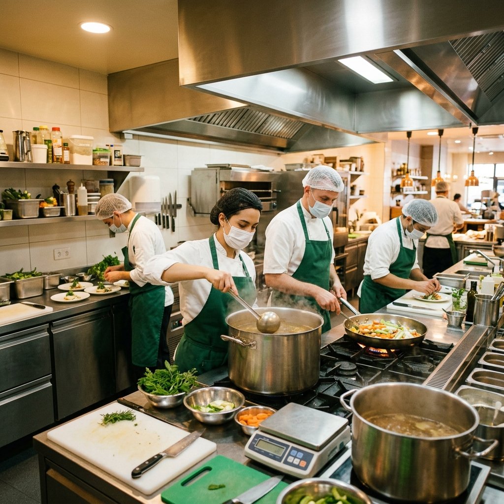 Our clean commercial kitchen